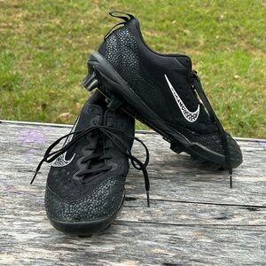 Nike HyperDiamond 2 Pro MCS,women’s 8 1/2 Softball CleatsBlack White 856493-011